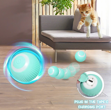 Automatic Smart Teasing Pet Ball, Smart Self Teasing Rolling Pet Ball