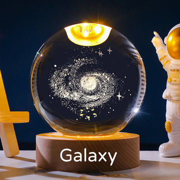 3D Galaxy / Nebula Crystal Lamp | Gift a Star - Gift a Galaxy